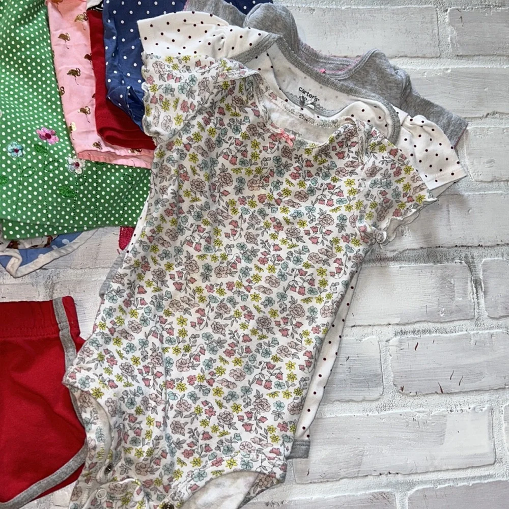 Babygirl toddler 18m spring & summer dress top onesie bundle!!